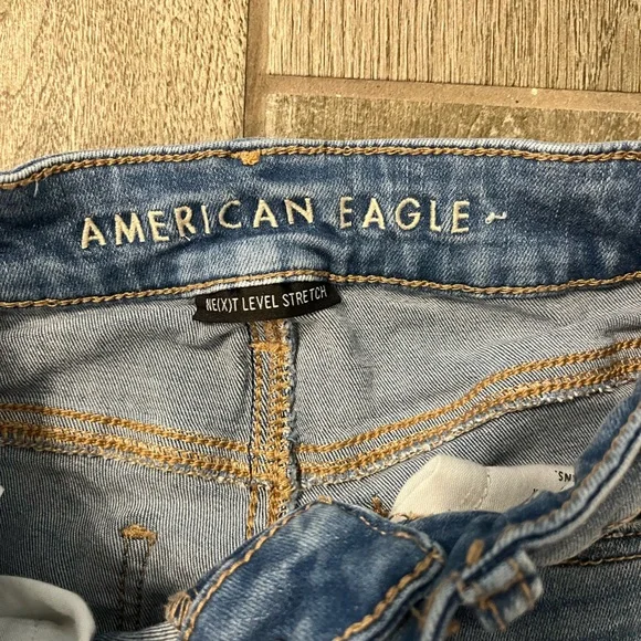 American Eagle Jeggings next level stretch ripped skinny jeans - Picture 2 of 8